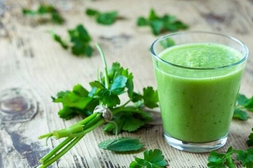 Parsley juice restores disturbed urination due to prostatitis